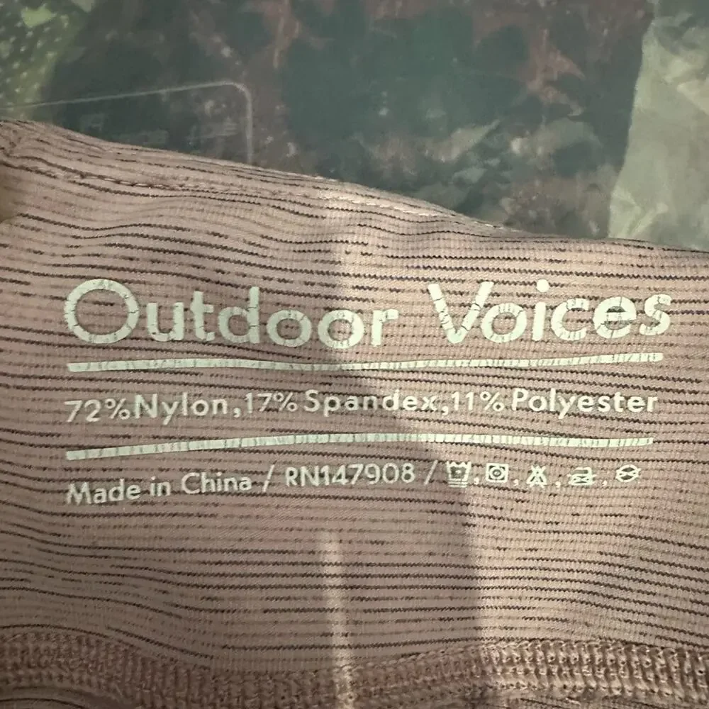 OUTDOOR VOICES XL Leggings, Space Dye, Light Pink/Purple,  Athletic, High Rise - Picture 6 of 6